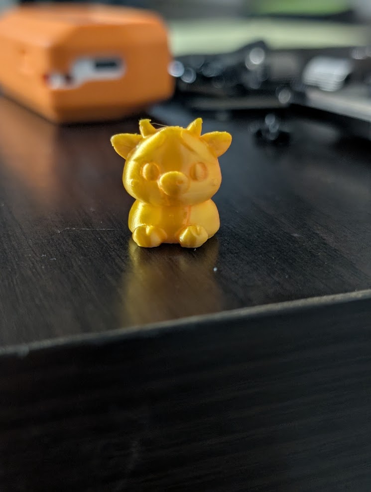 Golden collectible cow